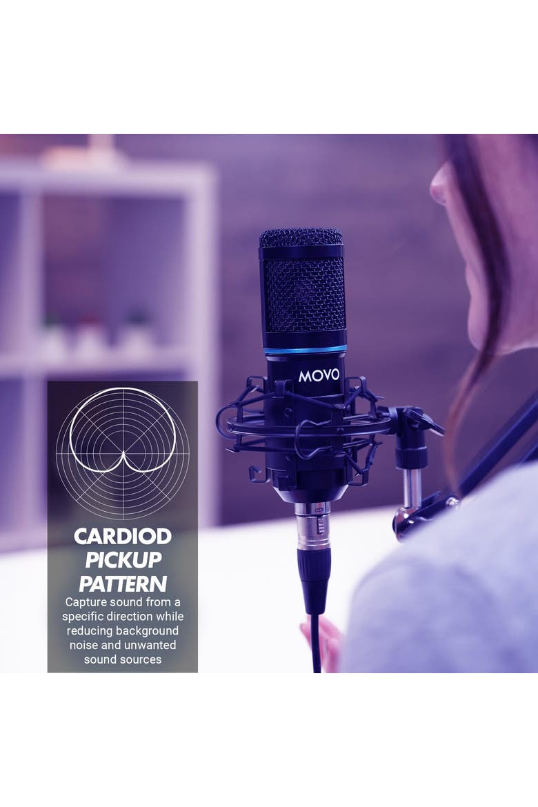 PodPak Podcast Equipment Bundle with Microphone, Boom Arm, and Pop Filter, Alternate, color, Black