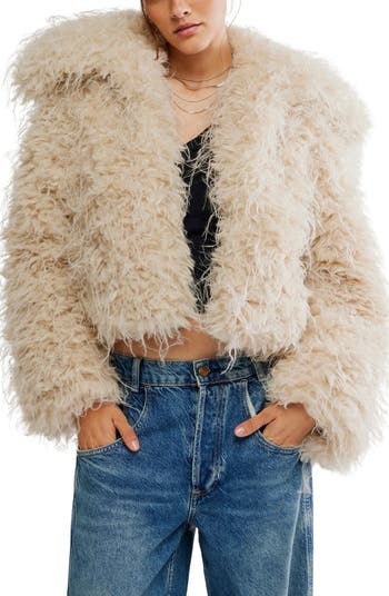 Free People Moonlight Faux Fur Jacket | Nordstrom