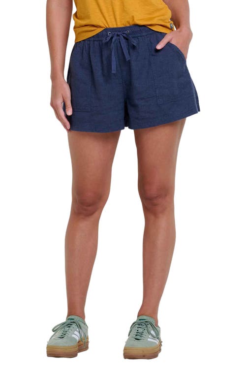 Toad & Co Women's Taj Hemp Pull-On Short in True Navy 