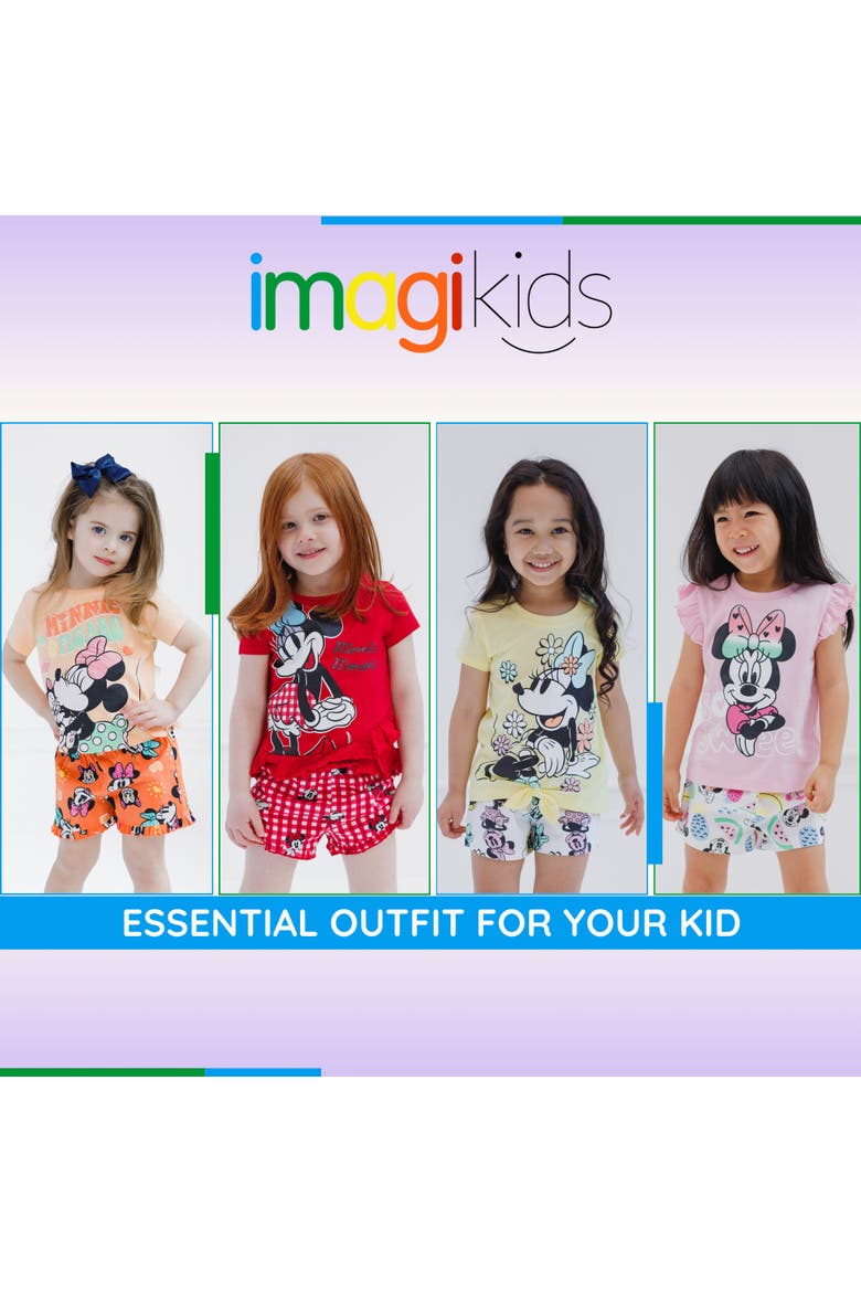 Minnie Mouse 2-Piece T-Shirt and Shorts Set, Alternate, color, Minnie Figaro Peach