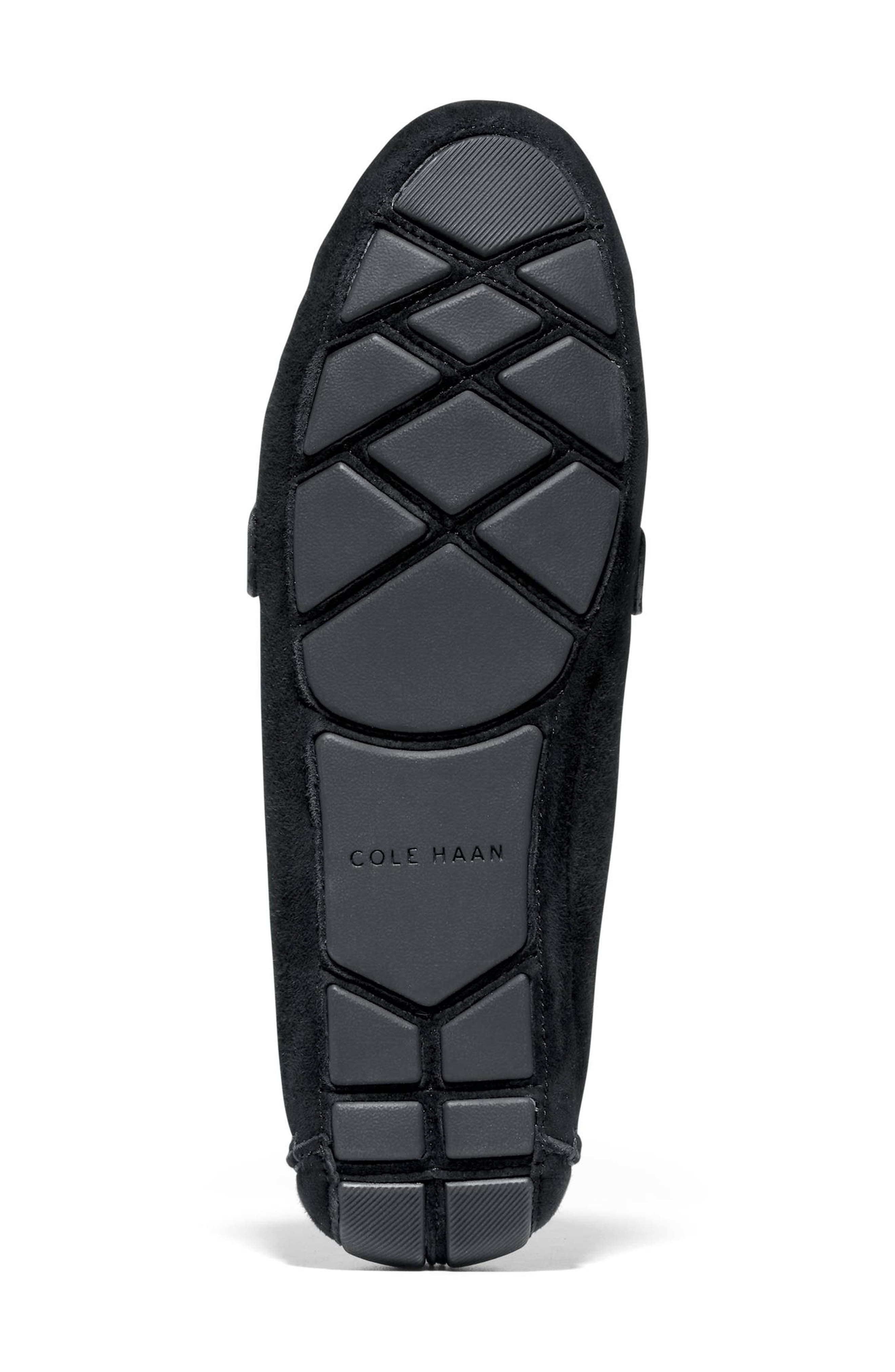 Cole Haan Emmie Bow Driver Loafer, Alternate, color, Black Suede