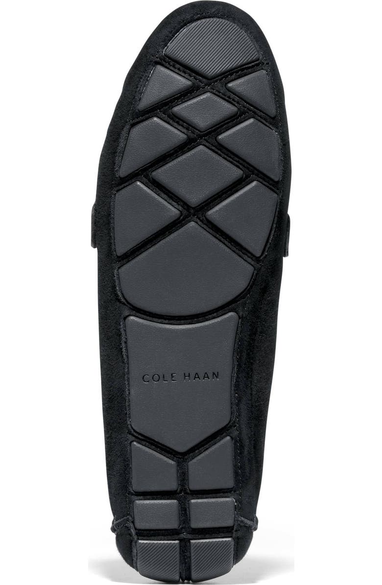 Cole Haan Emmie Bow Driver Loafer, Alternate, color, Black Suede