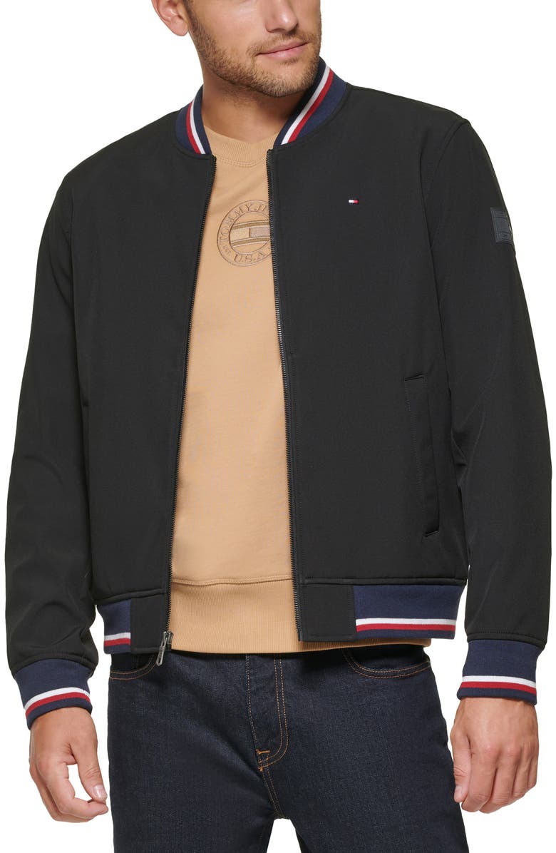 Tommy Hilfiger Soft Shell Varsity Bomber Jacket, Alternate, color,