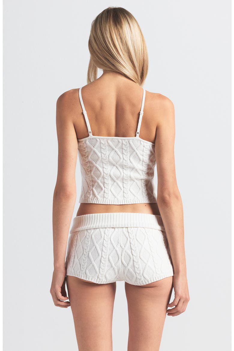 Sweater Knit Shorts, Alternate, color, IVORY