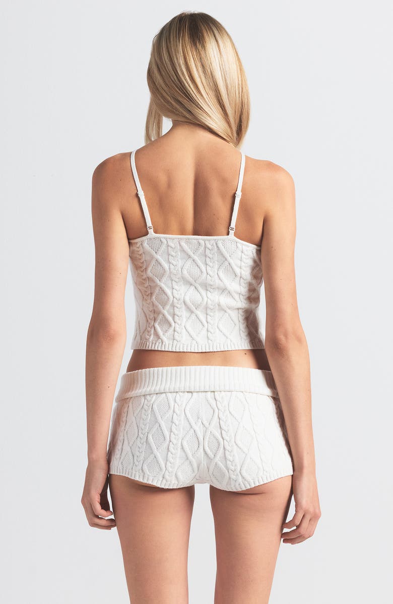 SKIMS Sweater Knit Shorts, Alternate, color, Ivory