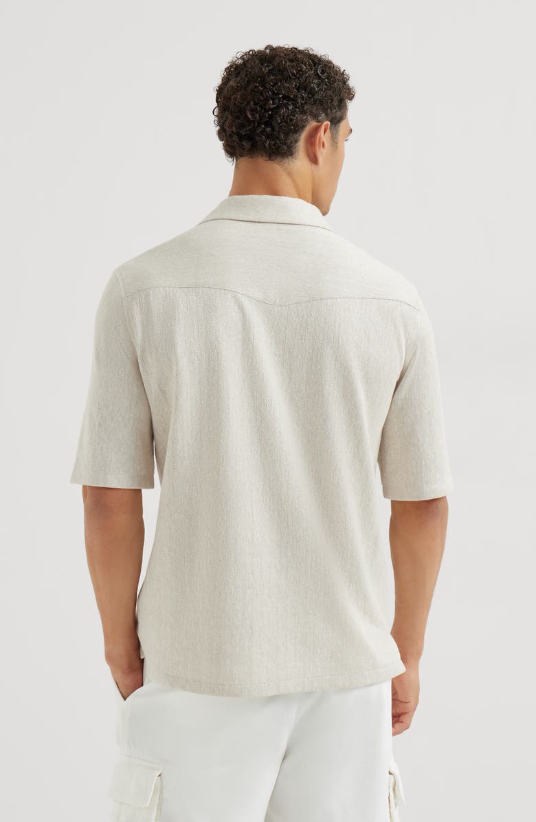 Brunello Cucinelli Short sleeve shirt, Alternate, color, Panama