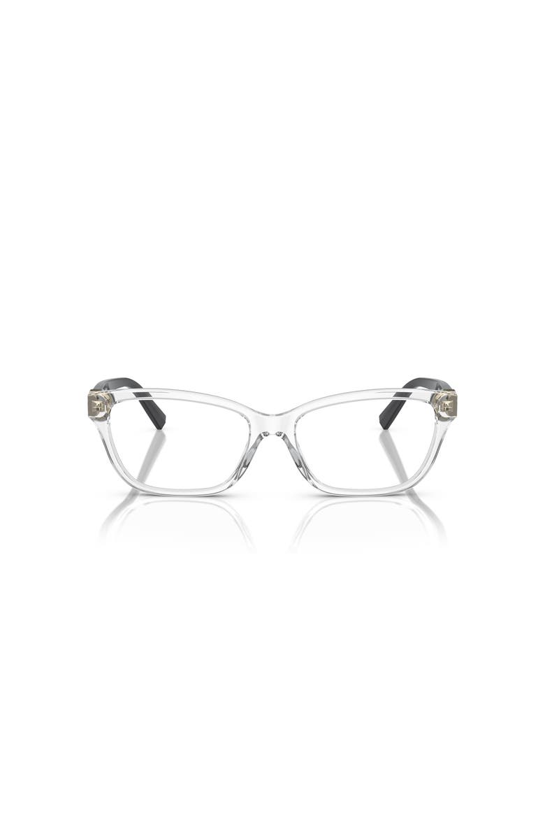 Tiffany & Co. 54mm Rectangle optical glasses, Alternate, color, Transparent