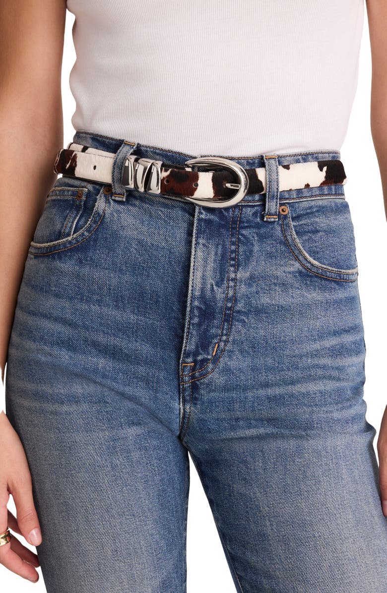 Madewell Triple Metal Keeper Belt, Alternate, color, Dark Carob Multi