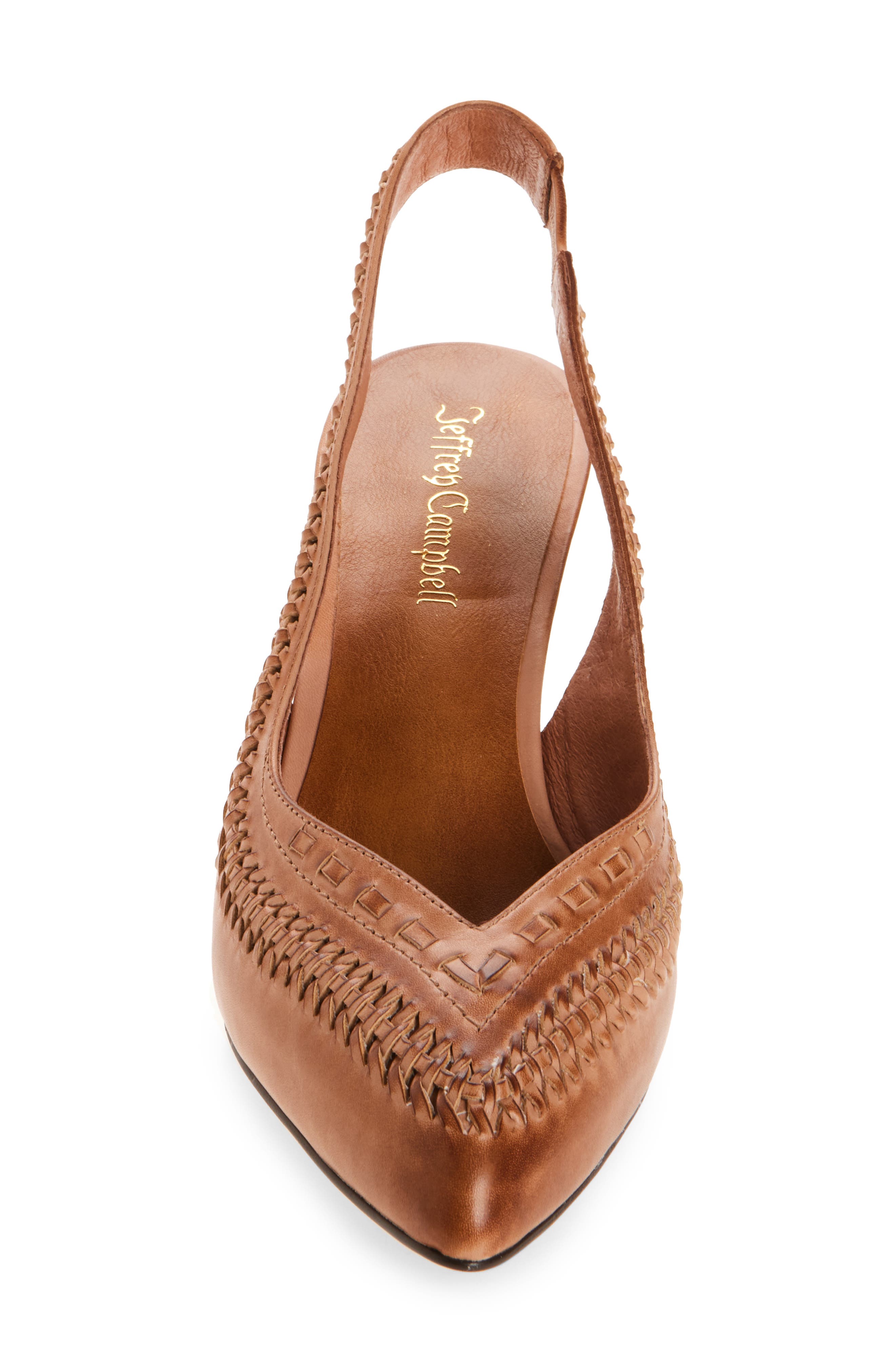 Madre Slingback Pointed Toe Pump, Alternate, color, NATURAL RUBOFF