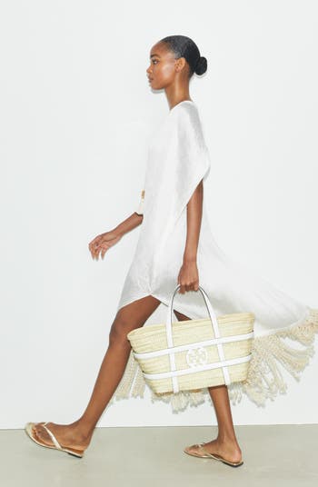 Tory Burch Ella Small Straw Basket Tote | Nordstrom
