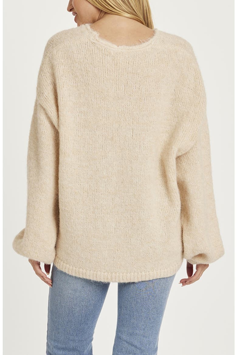 Kingston Oversize Sweater, Alternate, color, LINEN