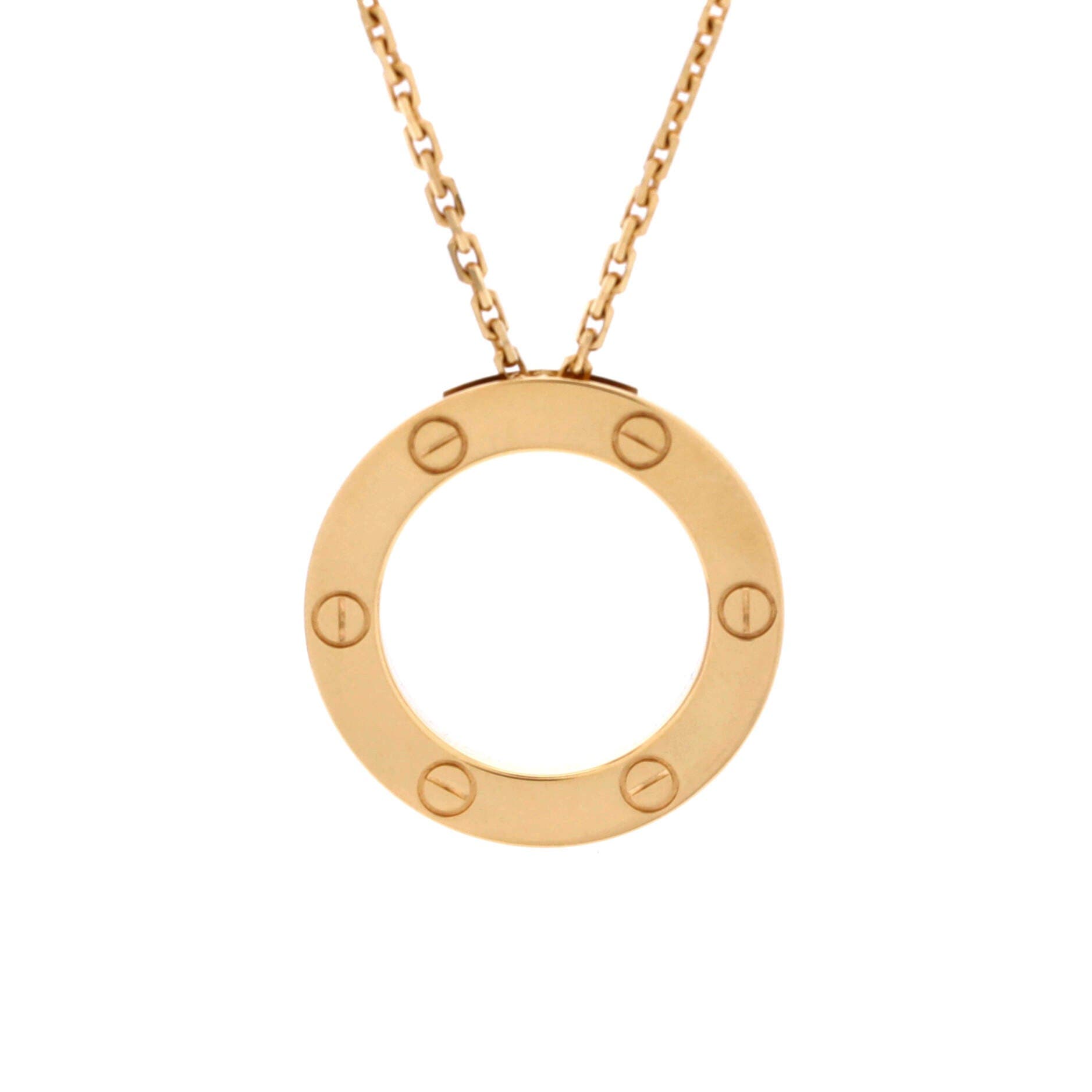Love Pendant Necklace 18K Yellow Gold, Alternate, color, Metallic Gold