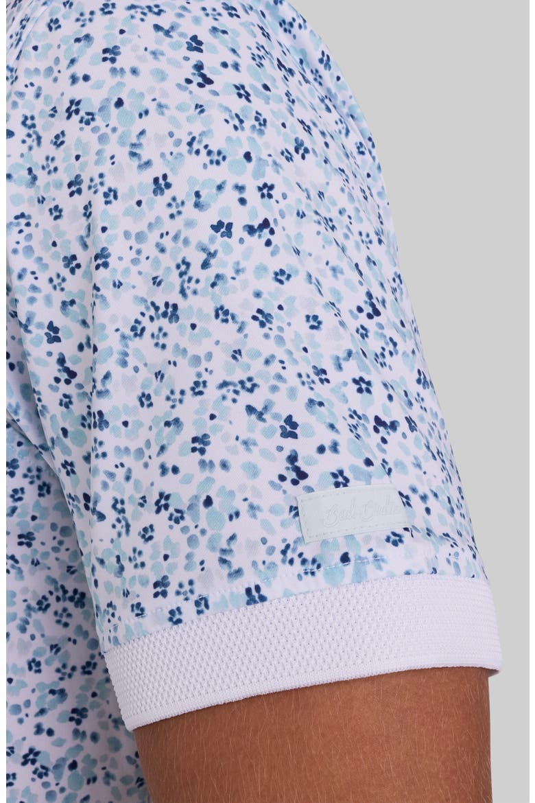 Evolution Ridge Floral Performance Golf Polo, Alternate, color, PALE BLUE