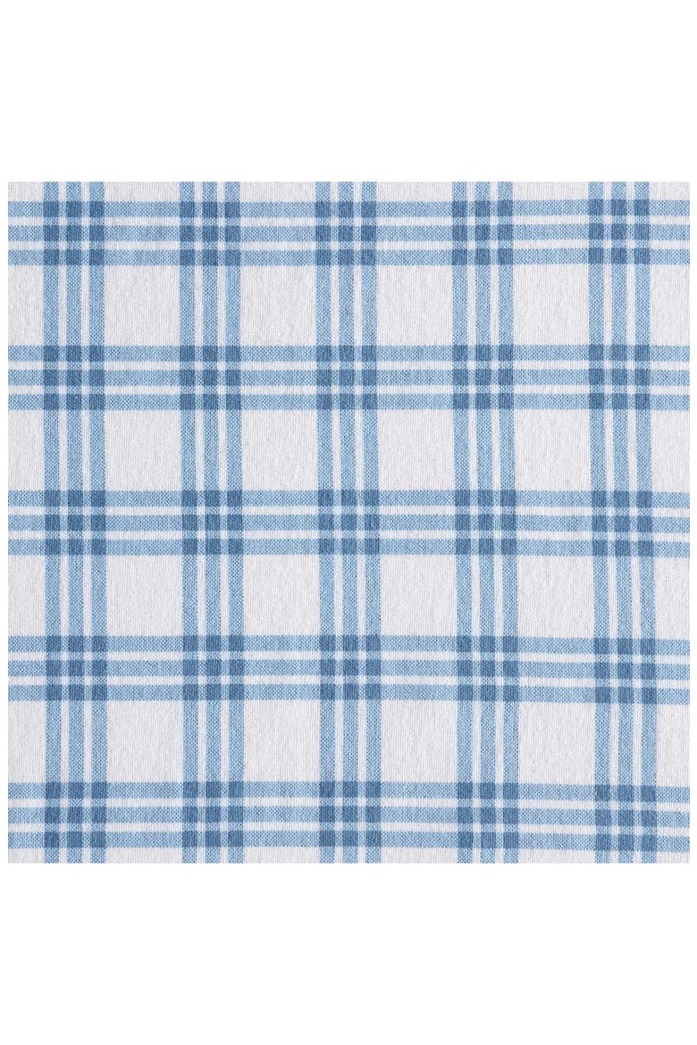 Arrowhead Tartan Plaid Print Flannel Sheet Set, Alternate, color, LIGHT / MEDIUM BLUE