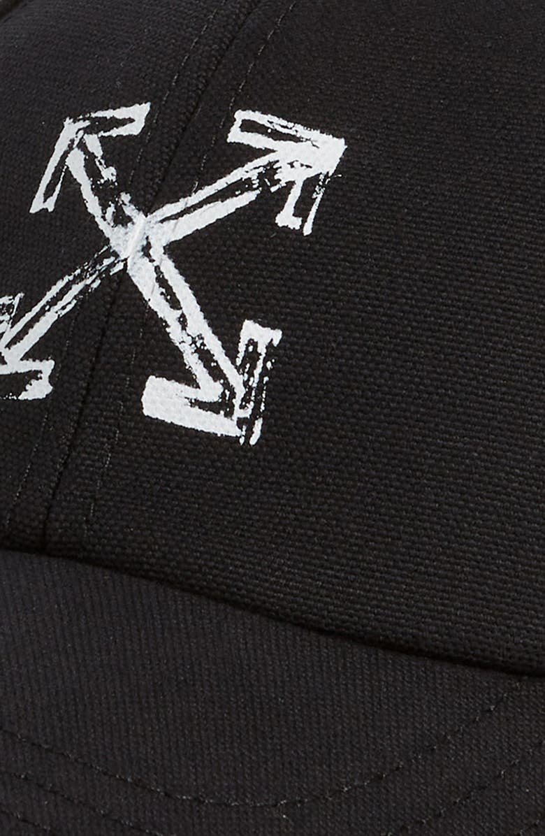 Off-White Arrows Cotton Baseball Cap, Alternate, color,