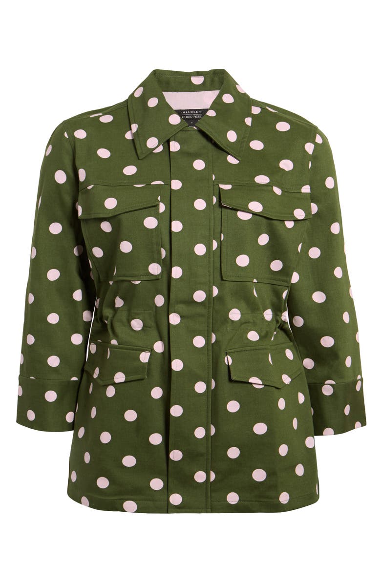 Halogen<sup>®</sup> x Atlantic-Pacific Polka Dot Utility Jacket, Main, color,