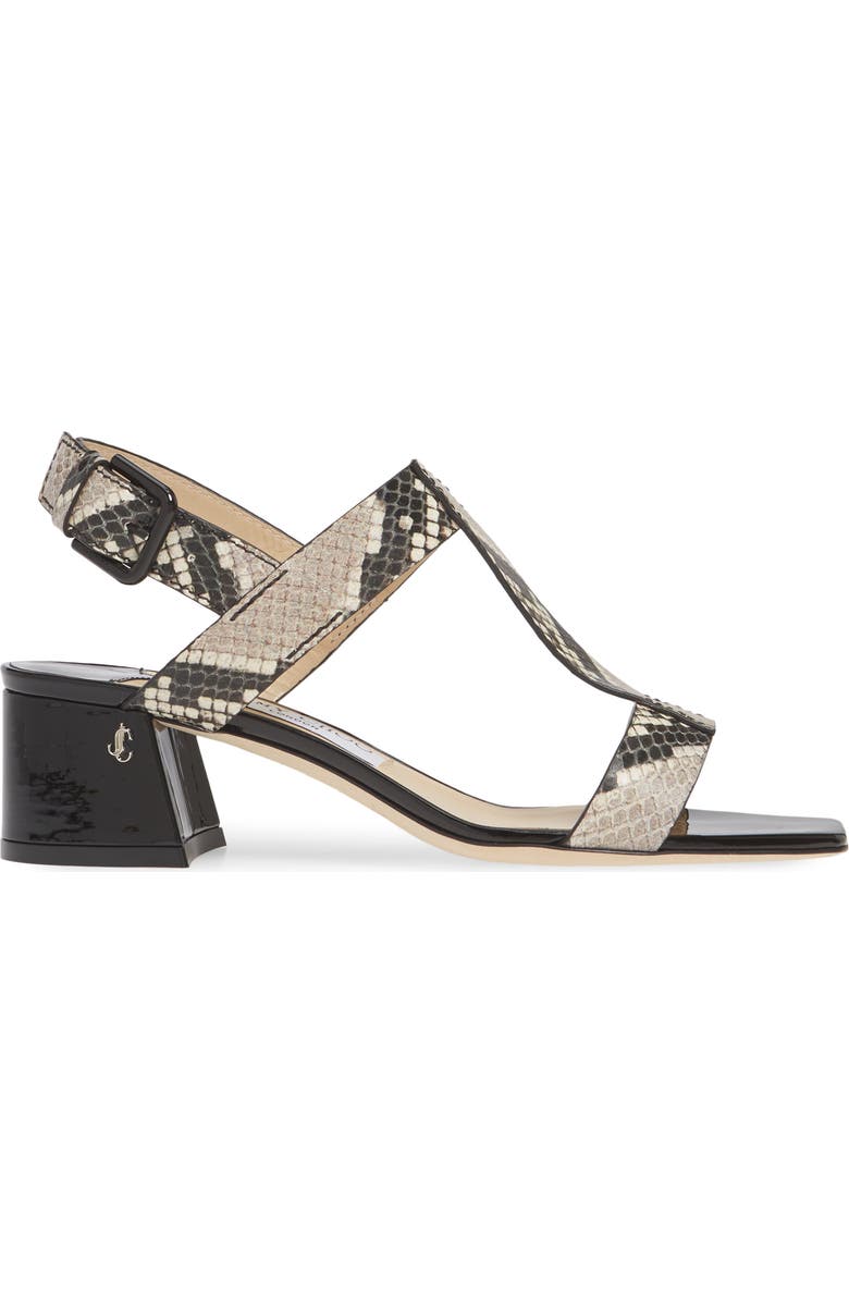 Jimmy Choo Jin Snakeskin Print Sandal, Alternate, color,