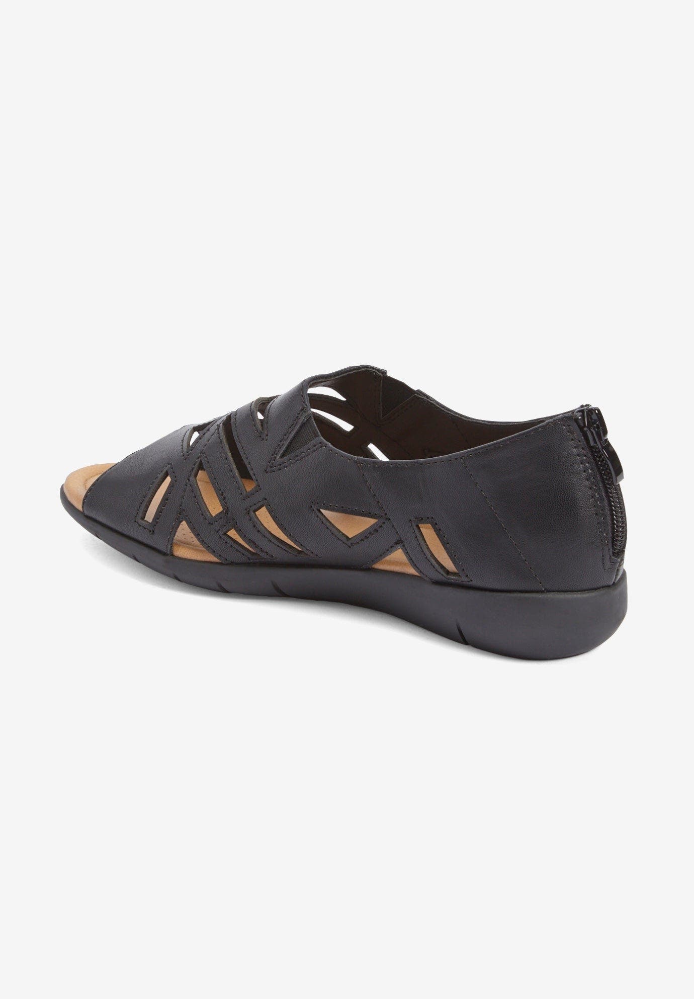 The Nyla Gladiator Sandal, Alternate, color, BLACK