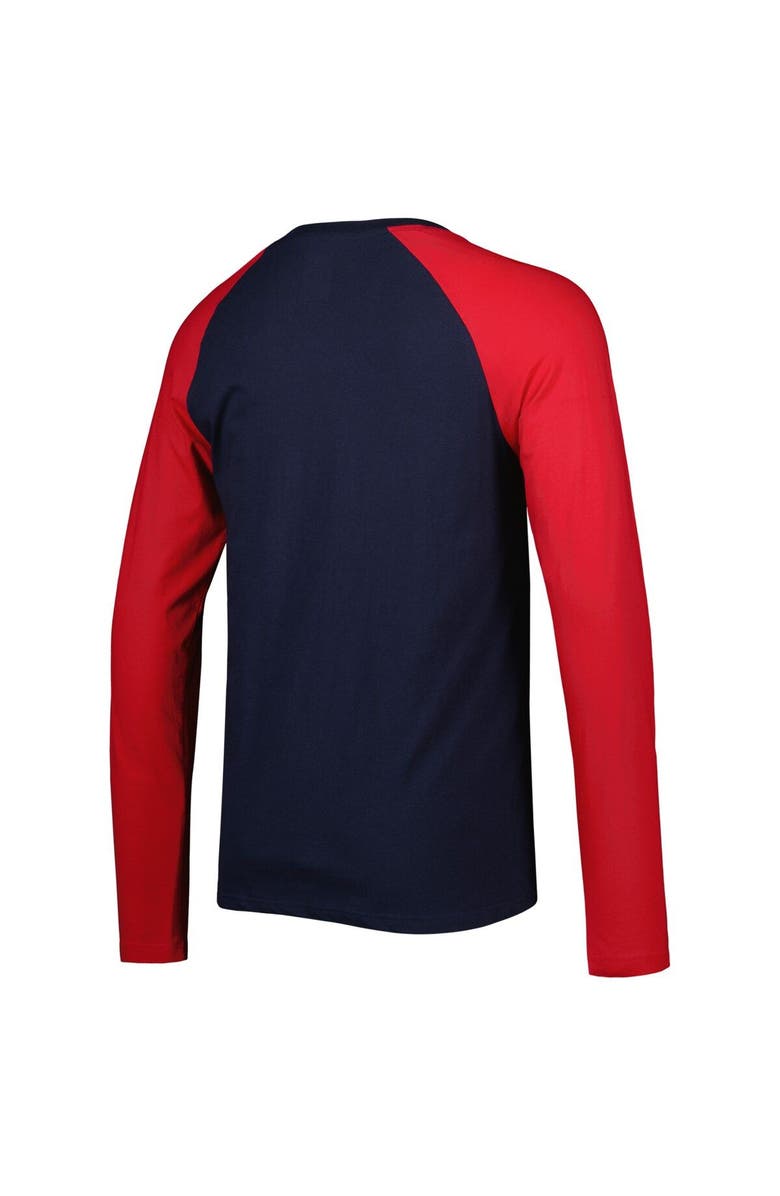 New Era Men's New Era Navy New England Patriots Current Raglan Long Sleeve T-Shirt, Alternate, color, 