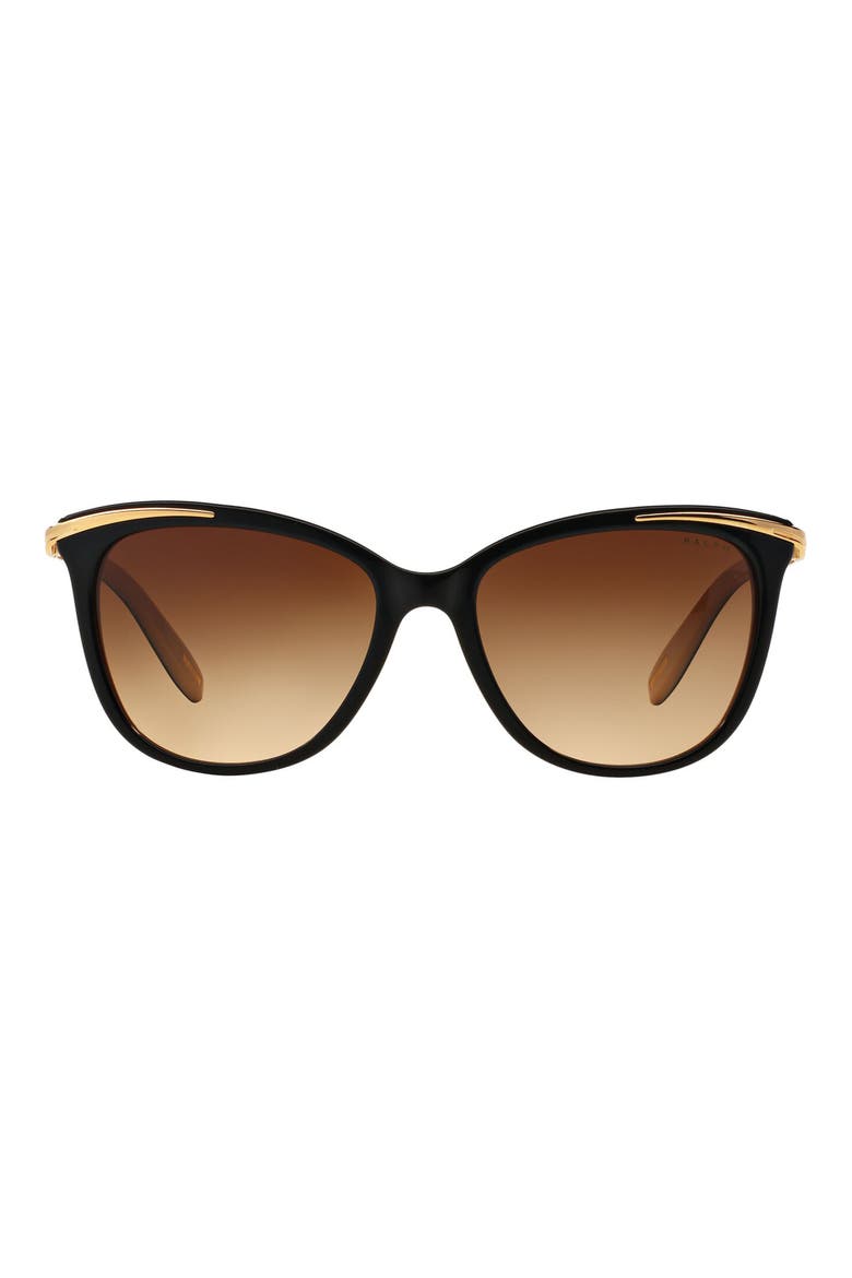 54mm Gradient Cat Eye Sunglasses, Main, color, BLACKTAN