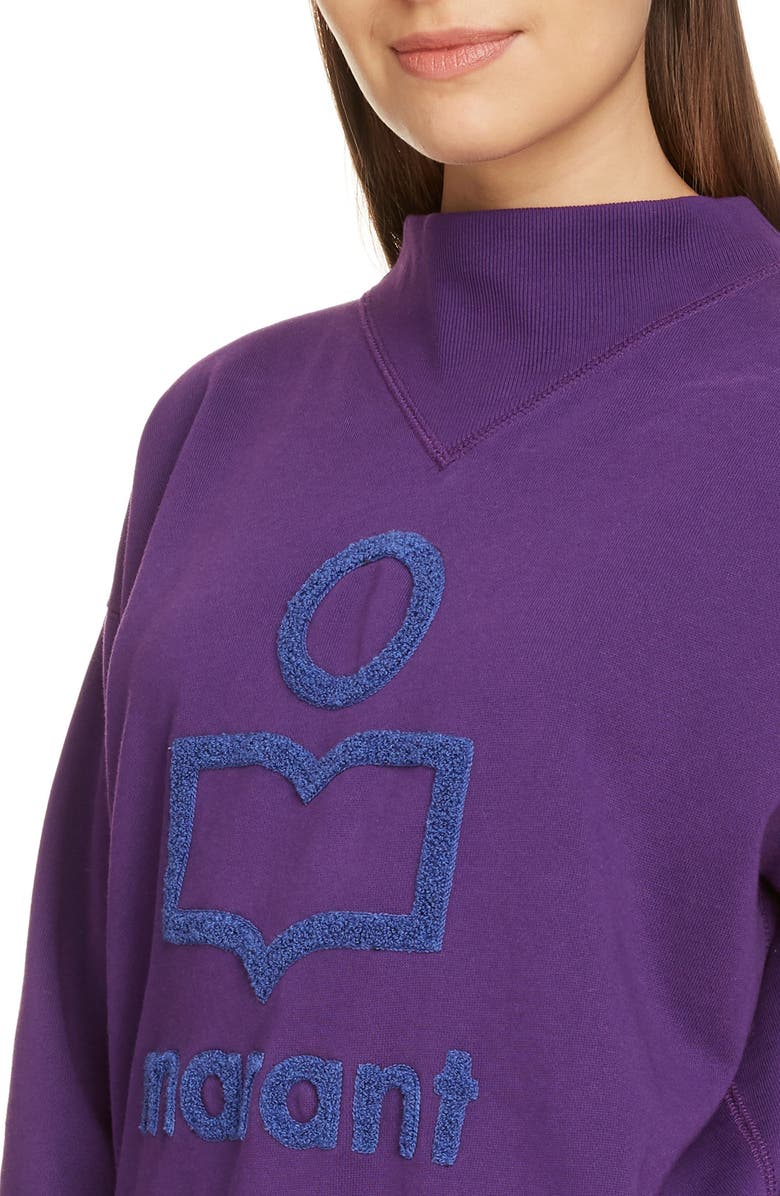 Isabel Marant Étoile Moby Logo Sweatshirt, Alternate, color, 