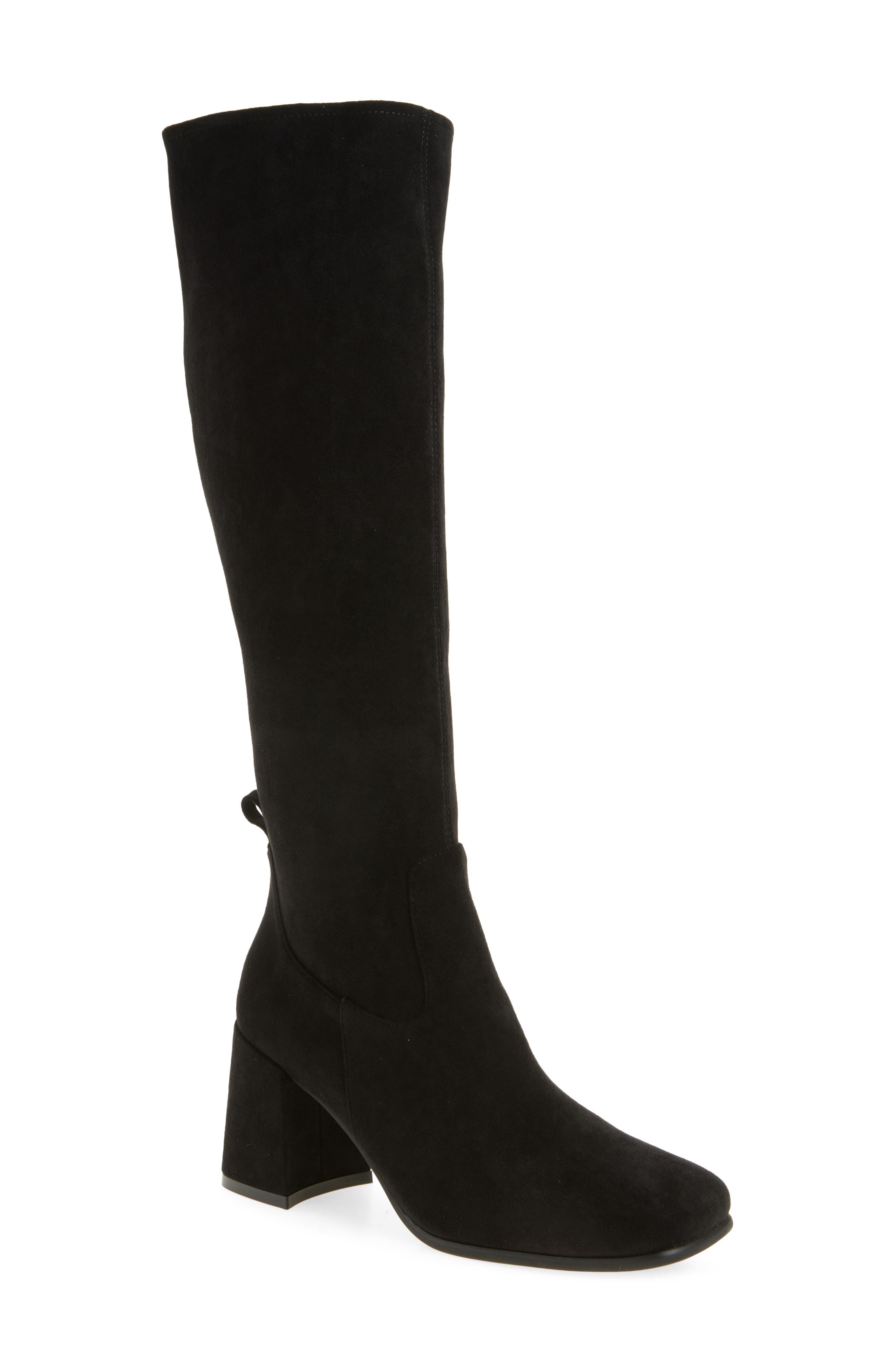 Jeffrey Campbell Hotlava Knee High Boot, Main, color, Black Suede