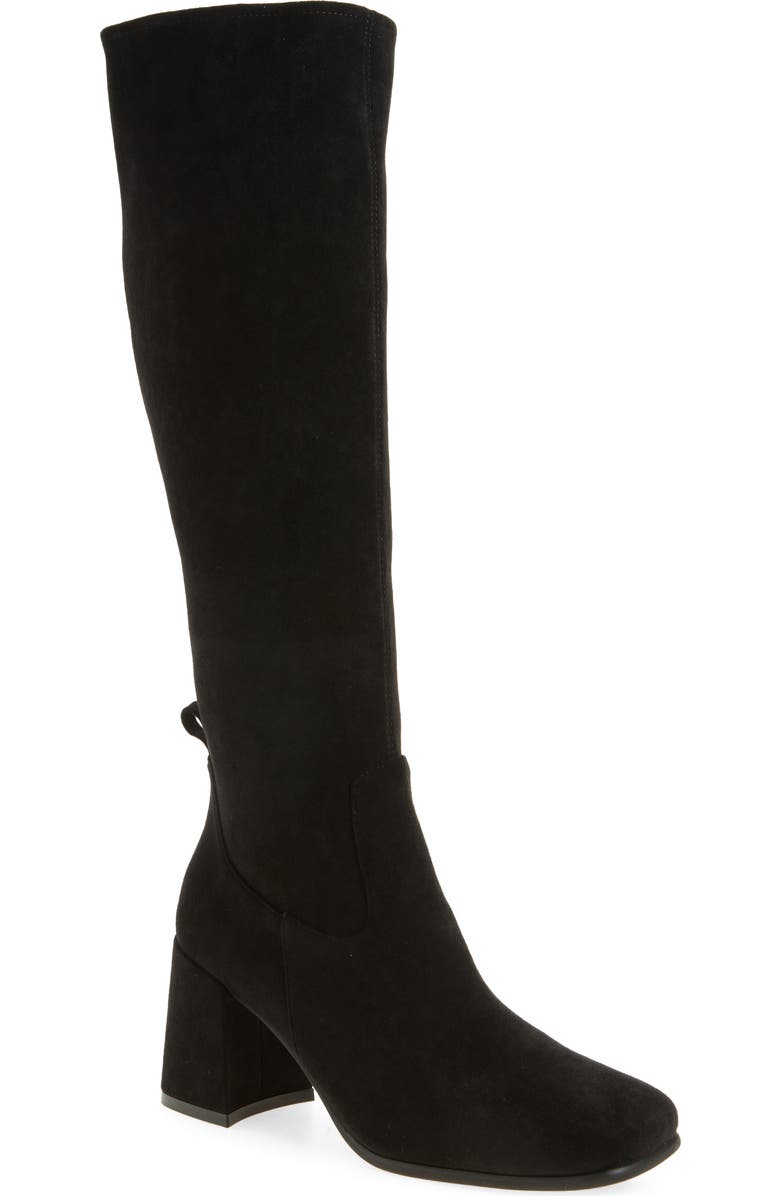 Jeffrey Campbell Hotlava Knee High Boot, Main, color, Black Suede