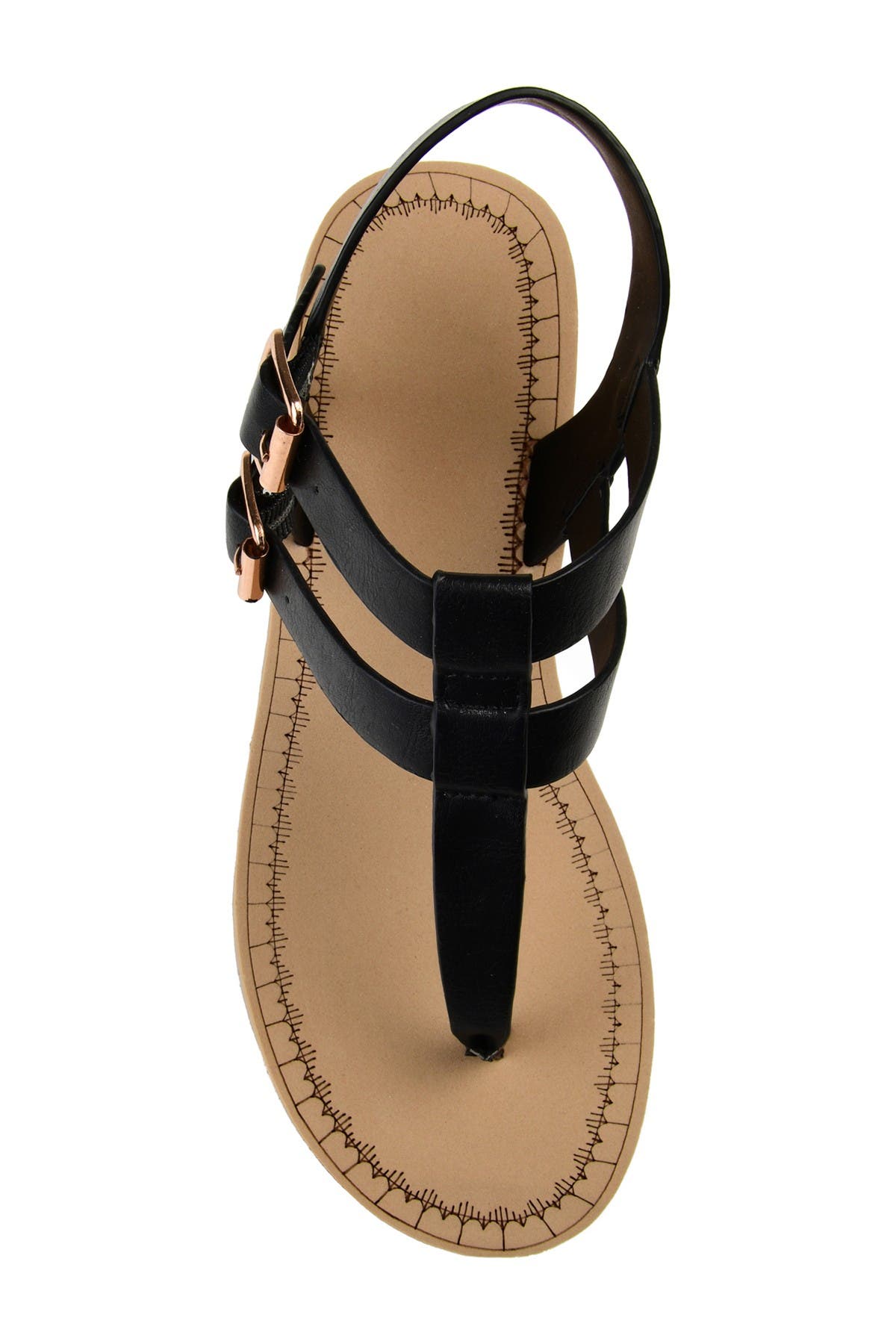 Journee Collection JOURNEE Bianca Wedge Sandal, Alternate, color, Black