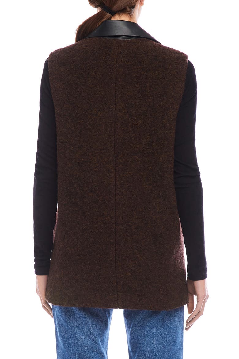 Brooklyn Wool Blend Vest, Alternate, color, BROWN
