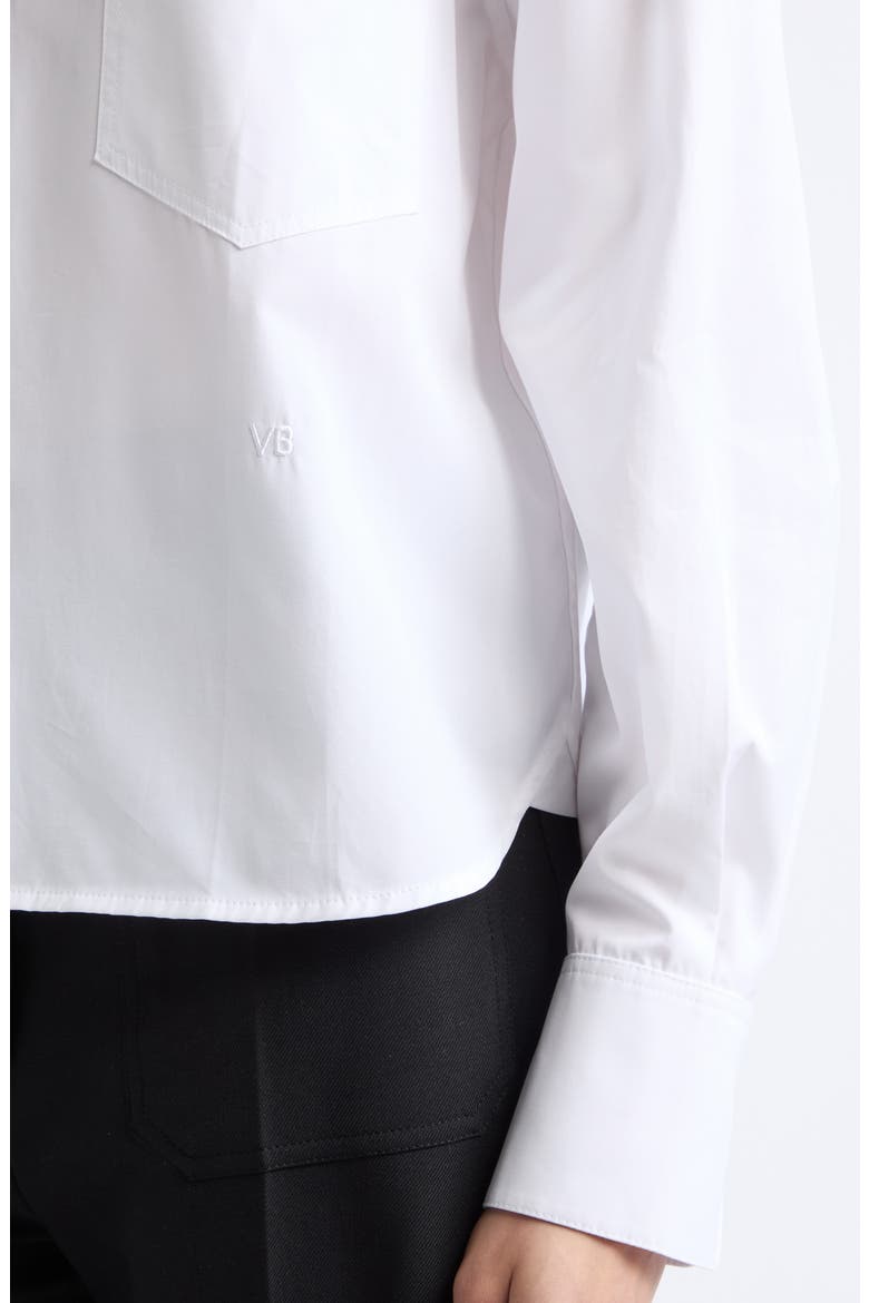 Ellys Cotton Poplin Button-Up Shirt, Alternate, color, WHITE