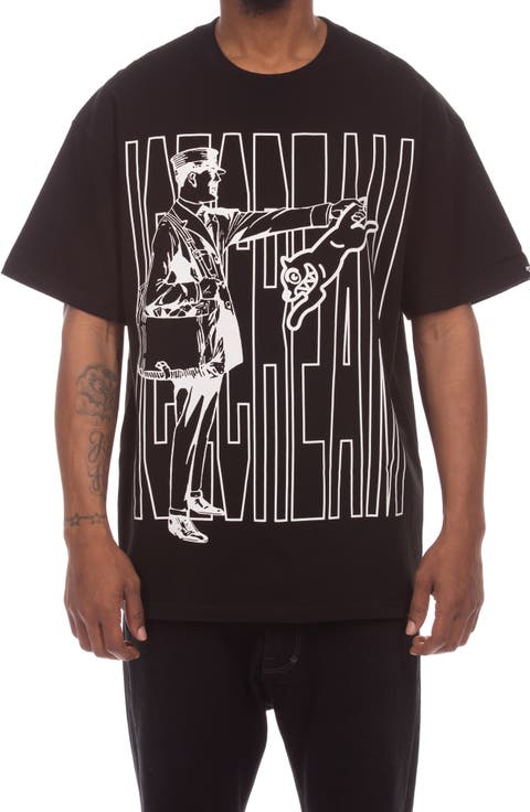 Catcha Tiger Cotton Graphic T-Shirt