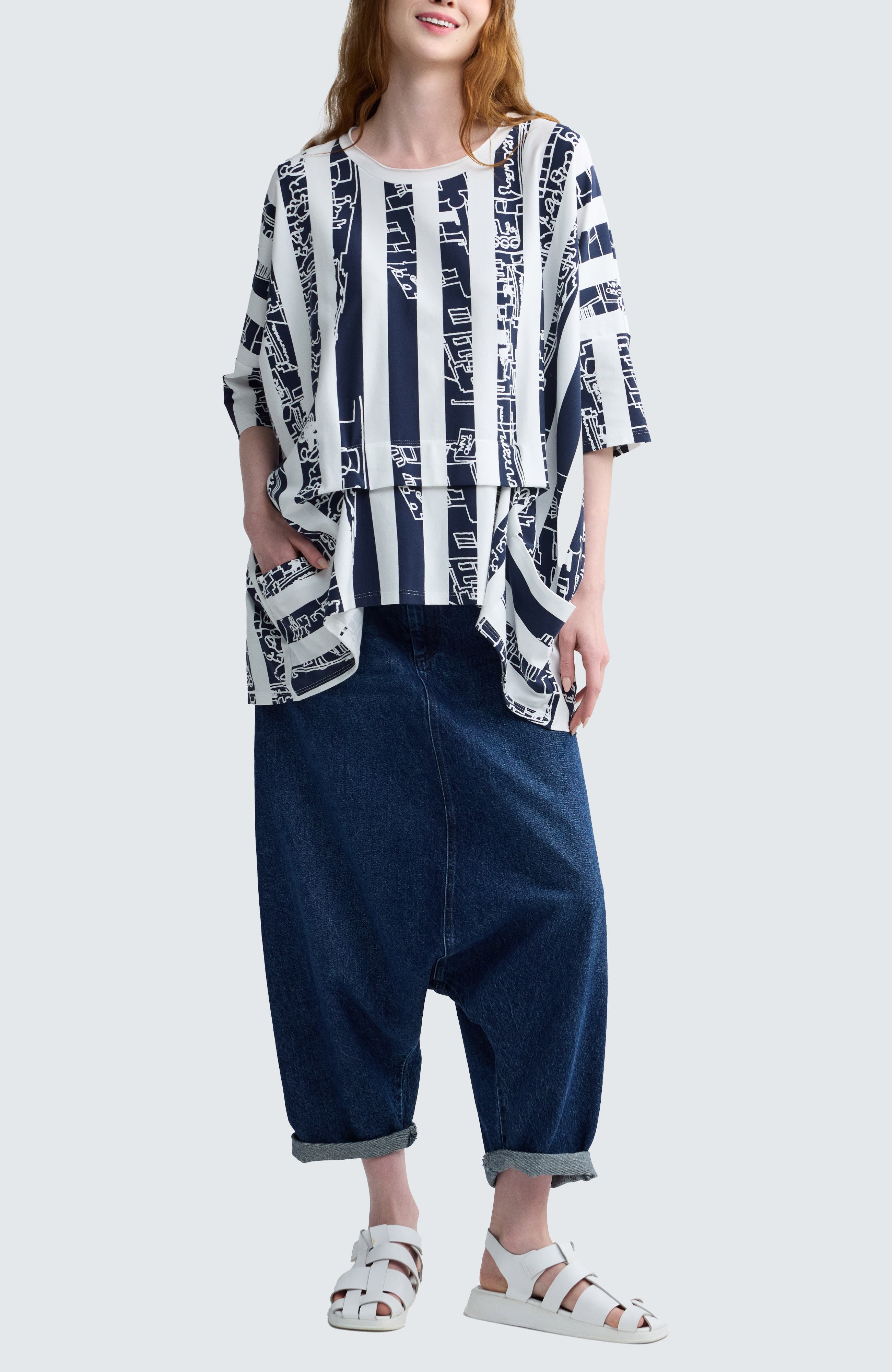 Emryn Striped Jersey Tunic - image 4