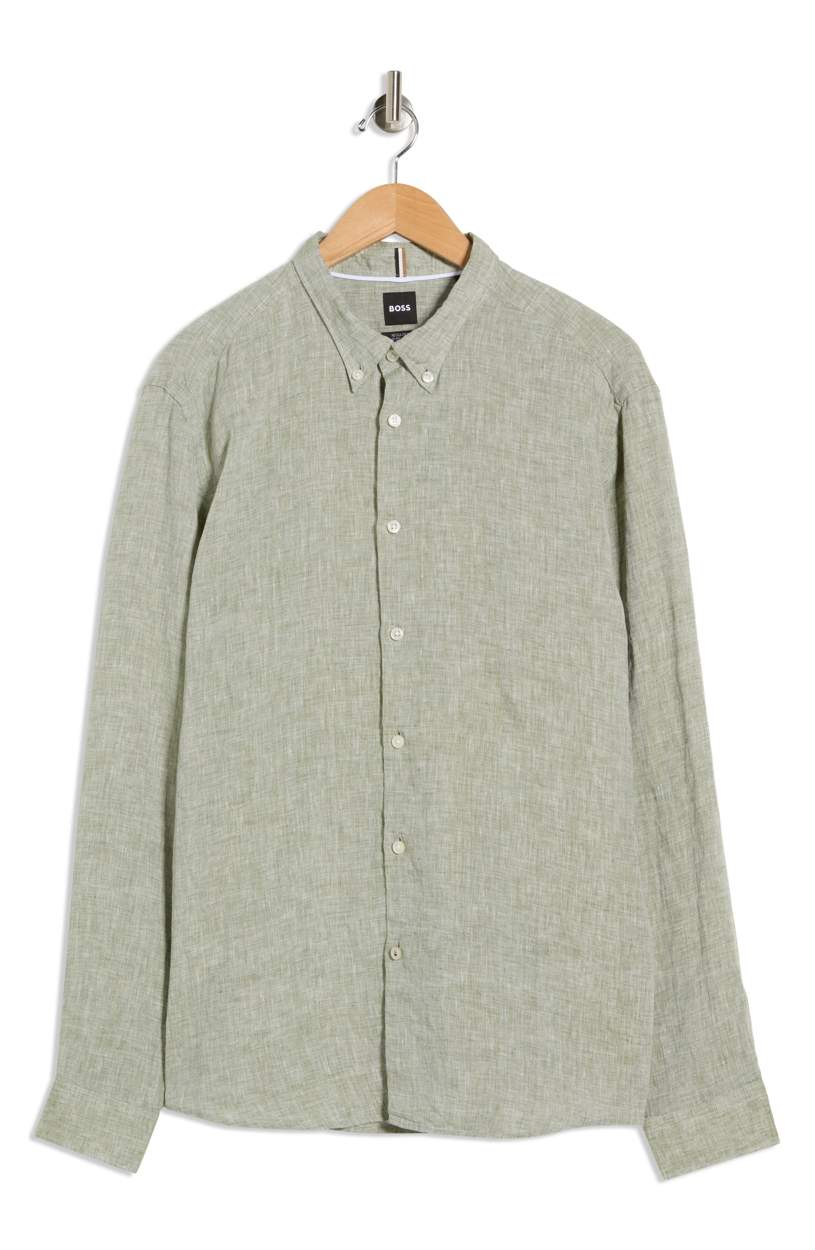 BOSS Liam Linen Dress Shirt
