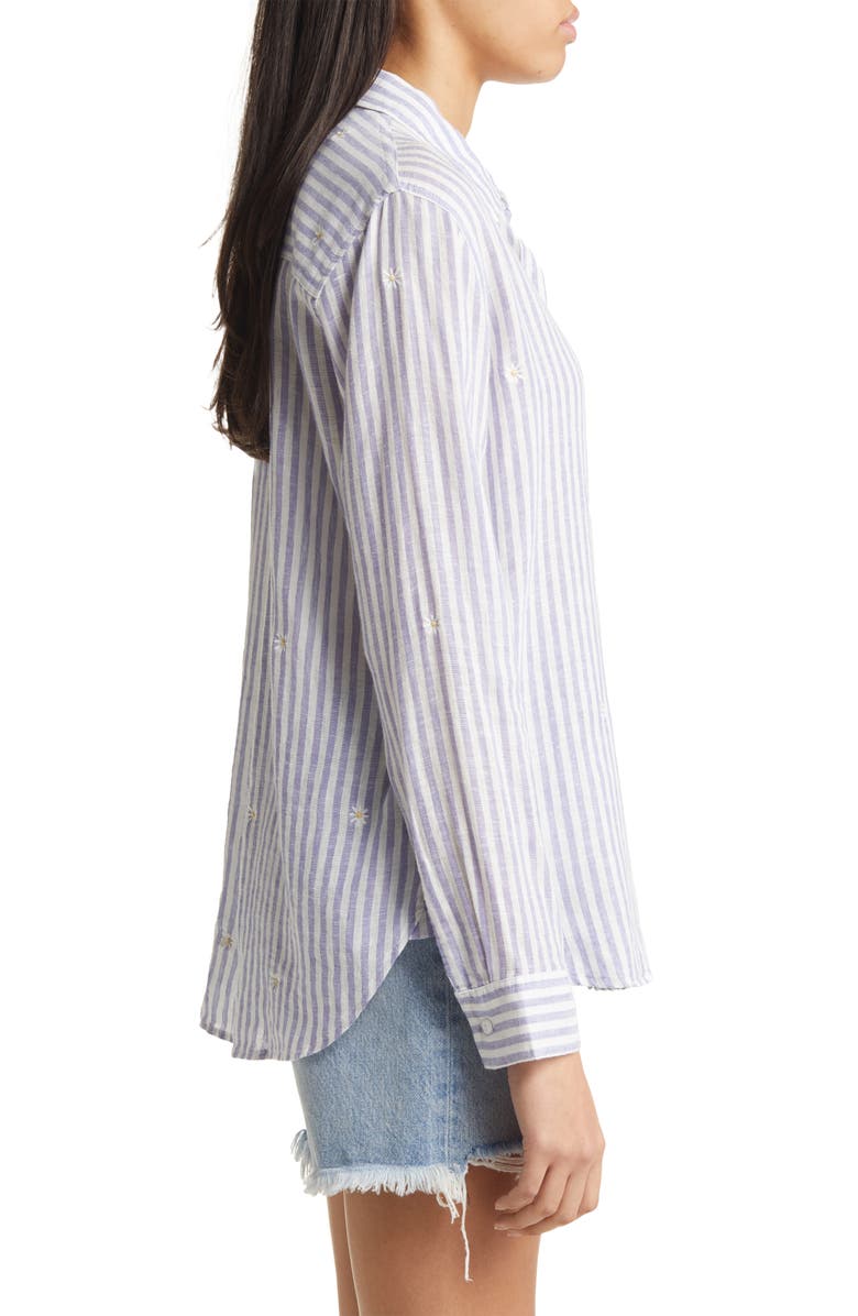Rails Women's Charli Stripe Linen Blend Button-Up Shirt, Alternate, color,