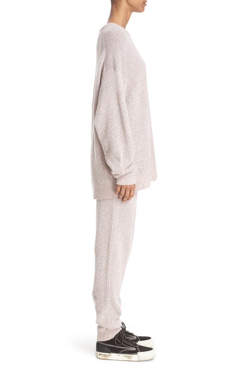 'Tender' Embroidered Wool Blend Sweater, Alternate, color, MELANGE PINK