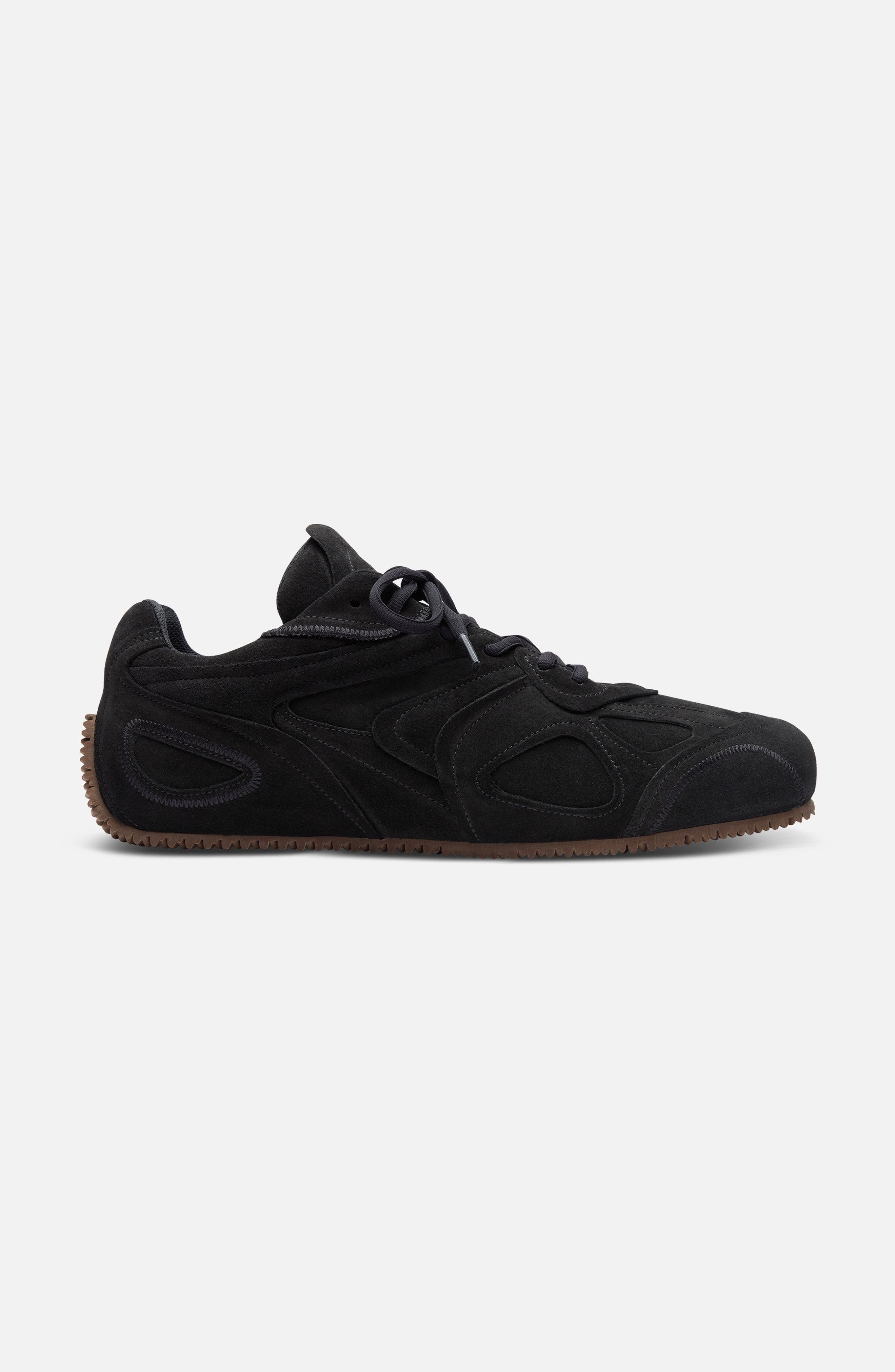 Axel Arigato Slow Suede Runner - Women's, Alternate, color, Black/Dark Gum