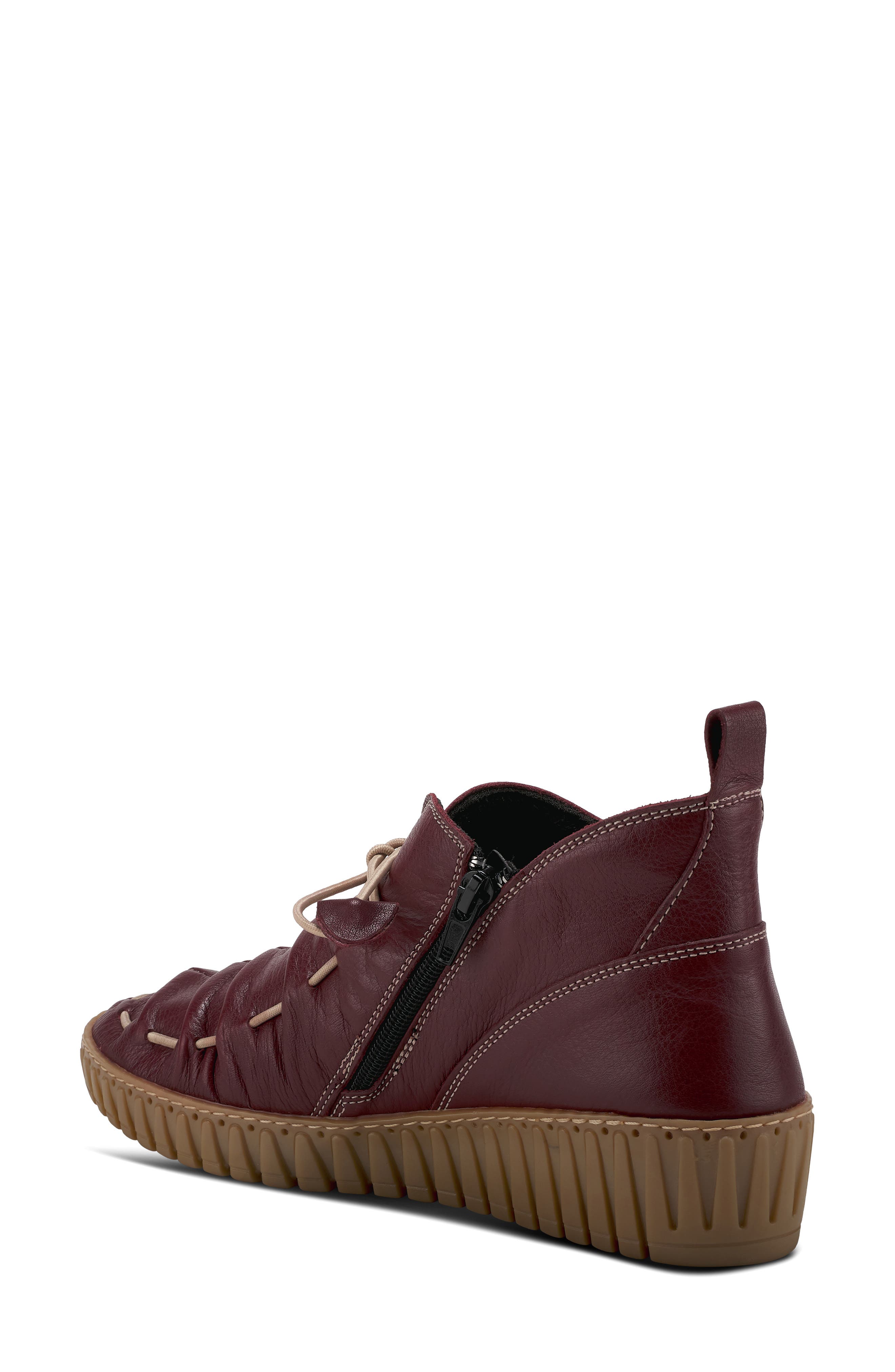 Spring Step Nespea Desert Bootie, Alternate, color, Bordeaux