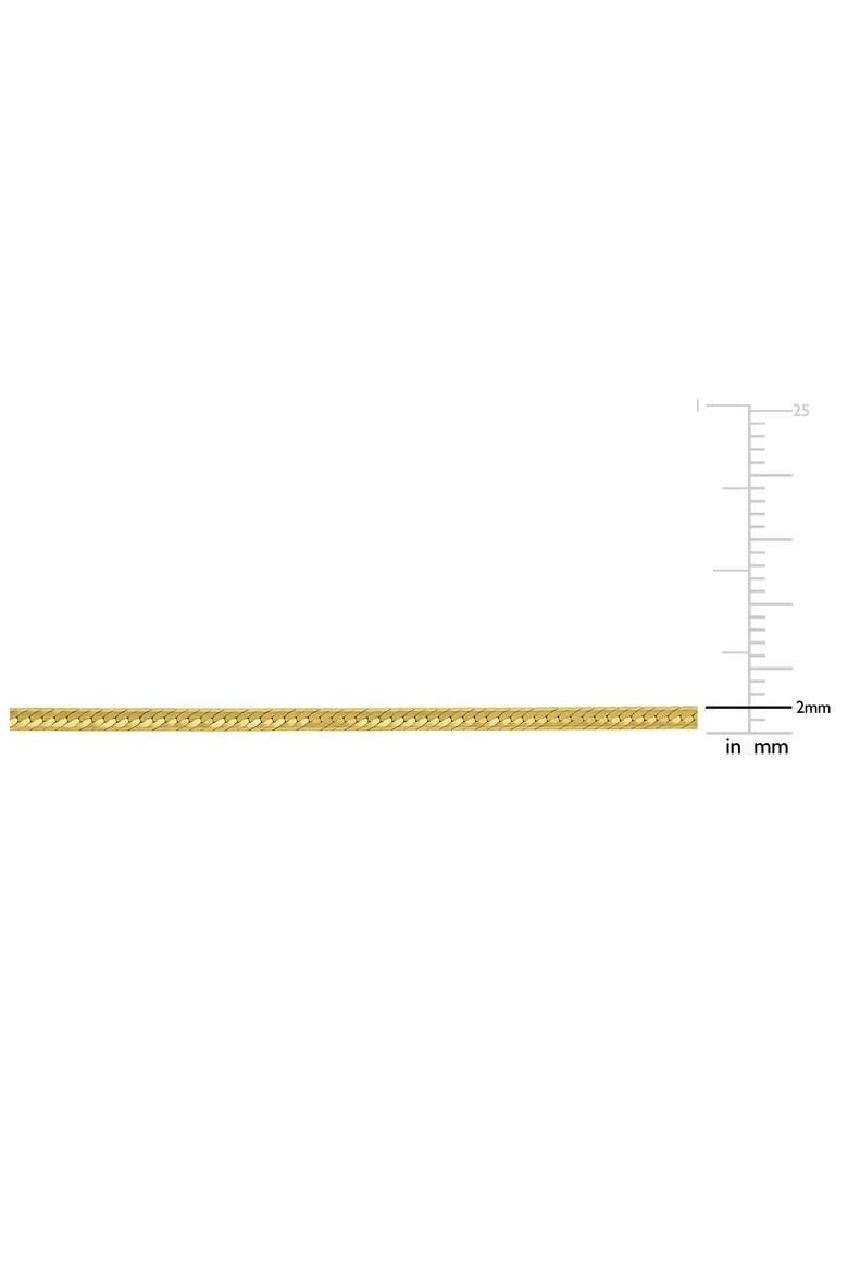 Herringbone Chain Necklace, 2mm, Alternate, color, GOLD