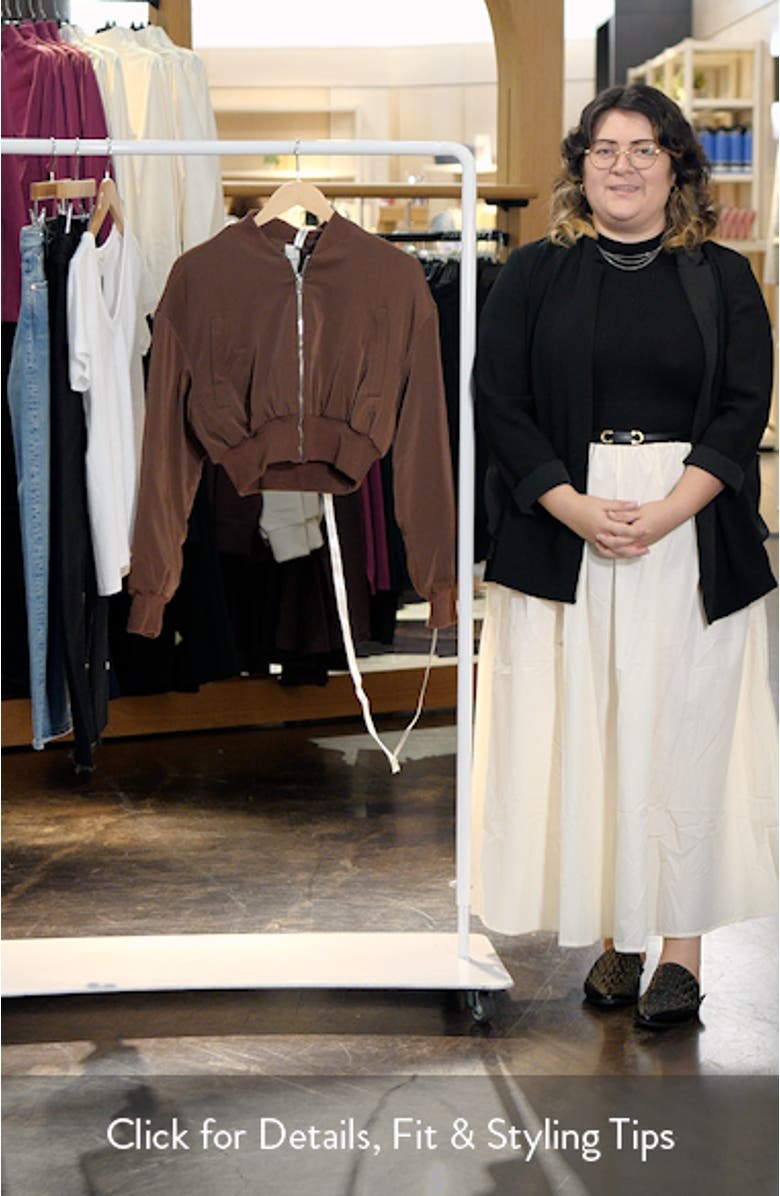 Crop Bomber Jacket, sales video thumbnail