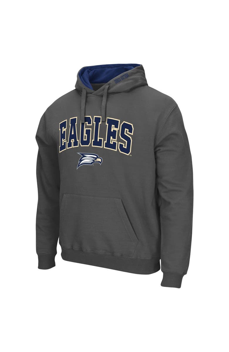 COLOSSEUM Men's Colosseum Charcoal Georgia Southern Eagles Arch and Logo Pullover Hoodie, Alternate, color, Charcoal