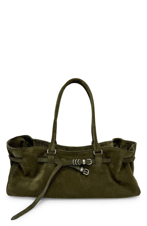 Soft Grandma Leather Shoulder Bag