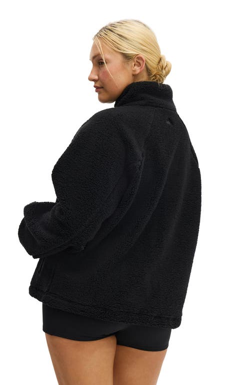 Cotton On Body Active Trail Soft Fleece Zip Through In Black