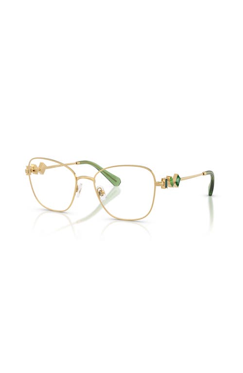 Swarovski 52mm Irregular Optical Glasses In Gold