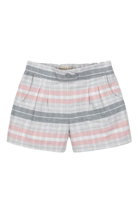 Baby Girls' Organic Pleated Flannel Short, Infant
