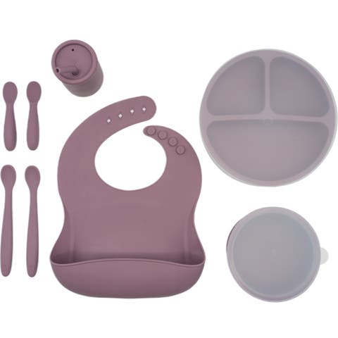 Silicone Baby Feeding Set, Develops Self Feeding Skills, BPA-Free, 8-Piece