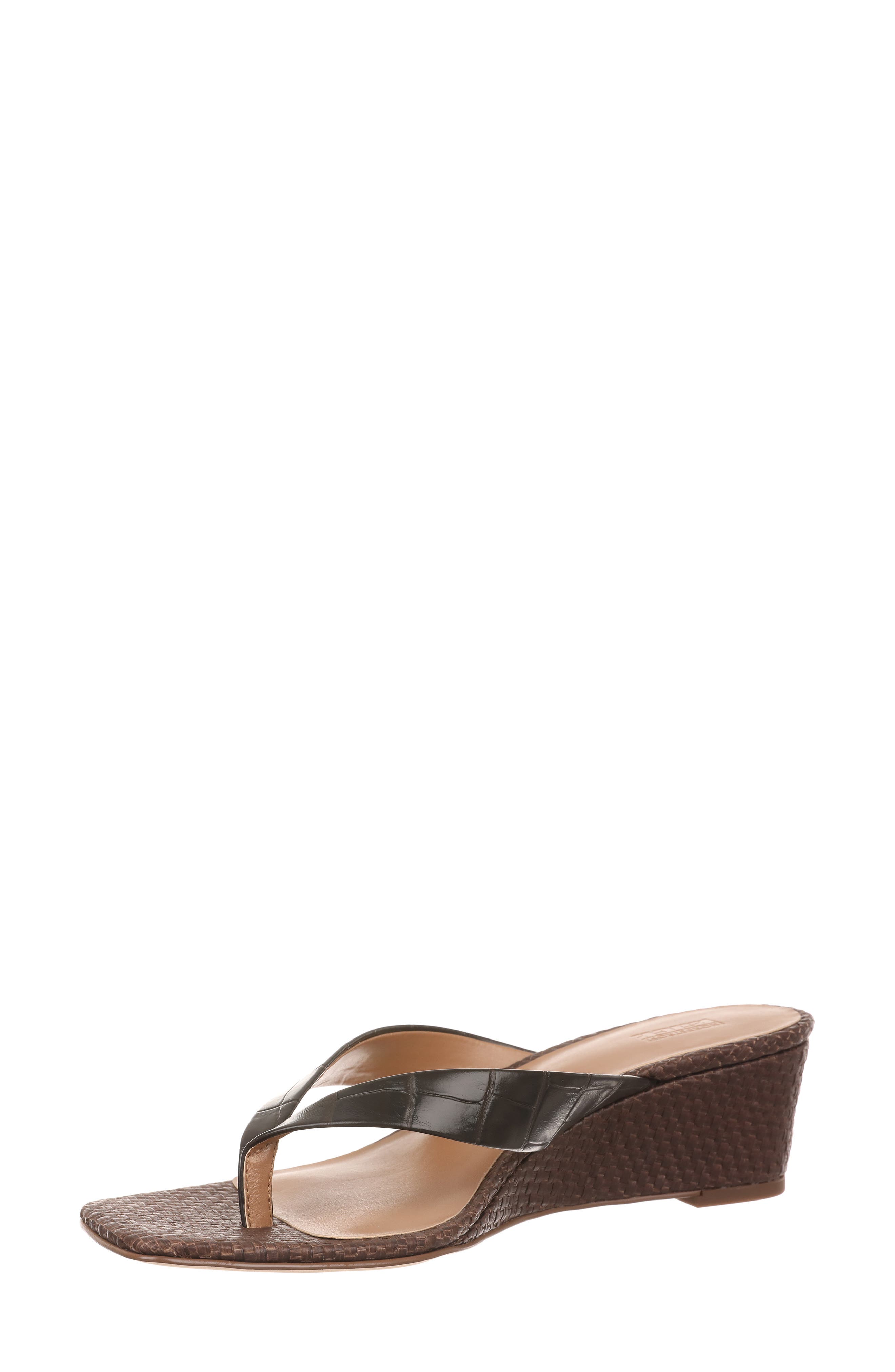 Shellie Wedge Sandal, Alternate, color, BROWN CAFFE