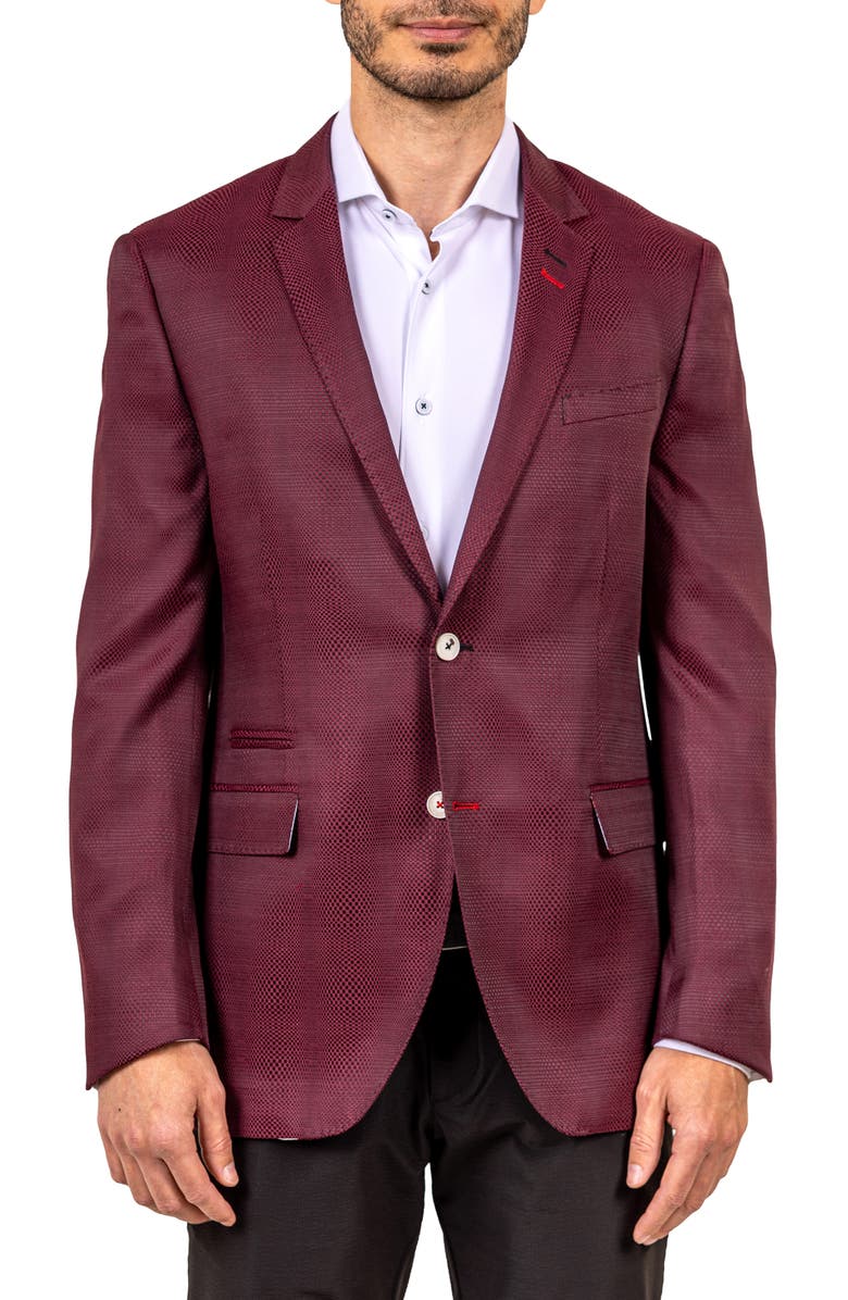 Maceoo Socrate Ascension Sport Coat, Main, color, Red