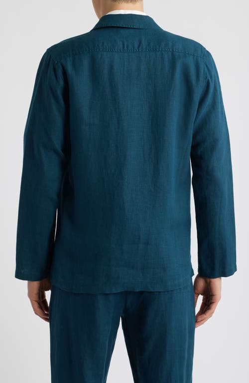 Alex Crane Kite Linen Jacket In Dusk