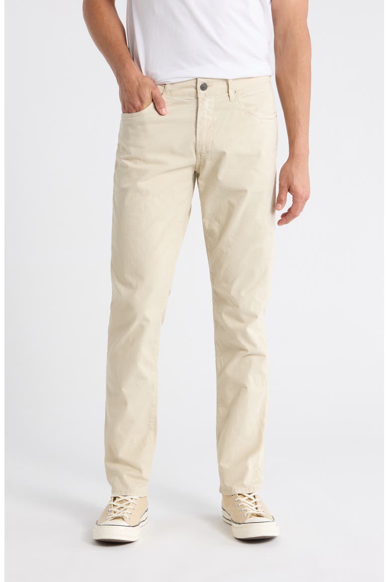 Gage Slim Straight 5-Pocket Pants, Main, color, LIGHT TAUPE LIGHT BROWN