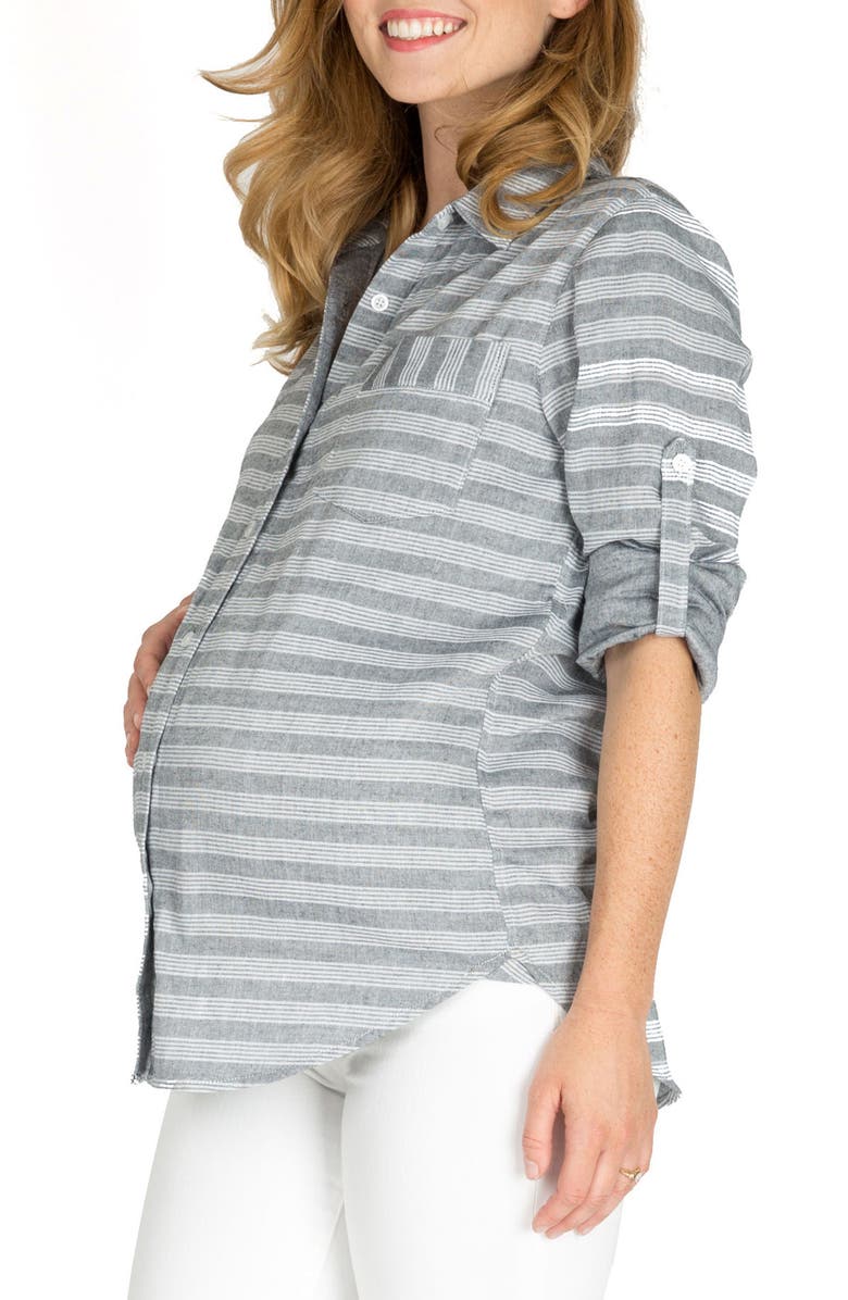 Nom Maternity Sadie Maternity/Nursing Shirt, Alternate, color, 